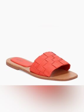 Crevo Leather Slide Sandals Coral NWT size 7